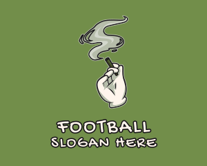 Weed Hand Smoker Logo