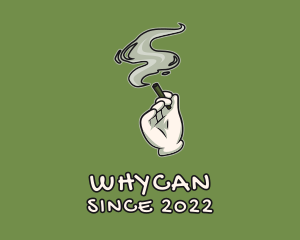 Smoking - Weed Hand Smoker logo design