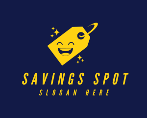 Discount - Shopping Tag Smiley logo design