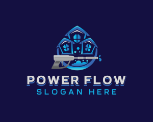 Power Washer Sanitation logo design