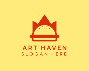 Spicy Burger Crown   logo design