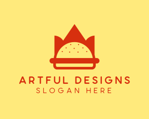 Spicy Burger Crown   logo design