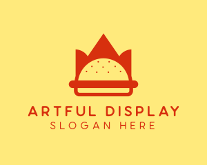 Spicy Burger Crown   logo design