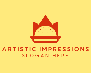 Spicy Burger Crown   logo design