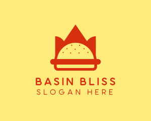 Spicy Burger Crown   logo design