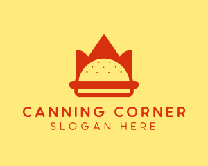 Spicy Burger Crown   logo design