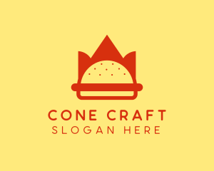 Spicy Burger Crown   logo design