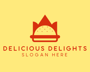 Spicy Burger Crown   logo design