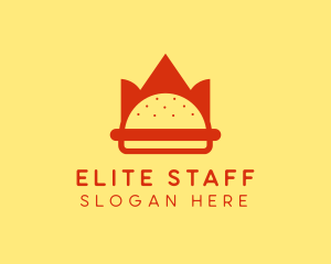 Spicy Burger Crown   logo design