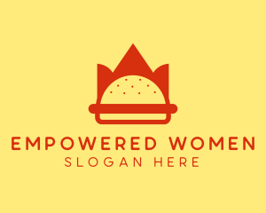 Spicy Burger Crown   logo design