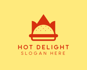 Spicy Burger Crown   logo design