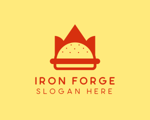 Spicy Burger Crown   logo design