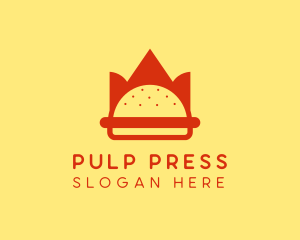 Spicy Burger Crown   logo design