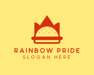 Spicy Burger Crown   logo design