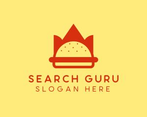 Spicy Burger Crown   logo design