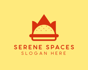 Spicy Burger Crown   logo design