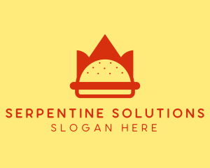 Spicy Burger Crown   logo design