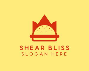 Spicy Burger Crown   logo design