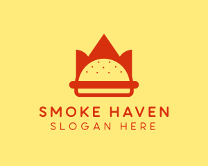 Spicy Burger Crown   logo design