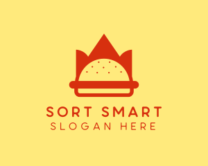 Spicy Burger Crown   logo design