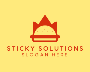 Spicy Burger Crown   logo design