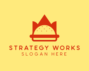 Spicy Burger Crown   logo design