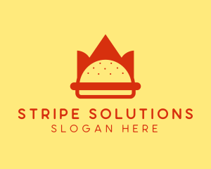 Spicy Burger Crown   logo design