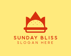 Spicy Burger Crown   logo design