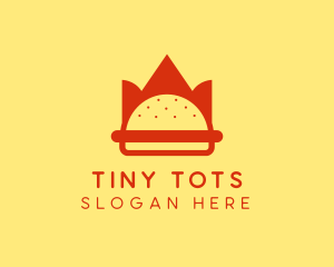 Spicy Burger Crown   logo design