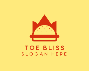 Spicy Burger Crown   logo design