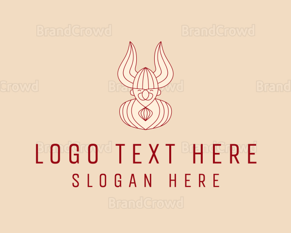 Viking Barbarian Avatar Logo