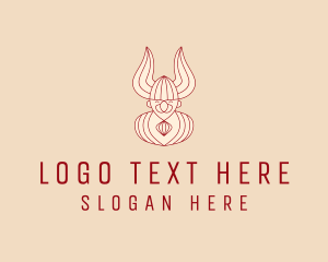 Avatar - Viking Barbarian Avatar logo design