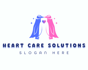 Little Penguin Lovers logo design