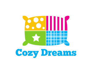 Bedding - Colorful Textile Pillow logo design