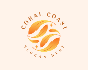 Tropical Leaf Resort logo design