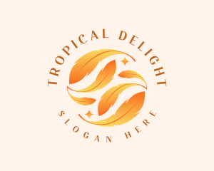 Tropical Leaf Resort logo design