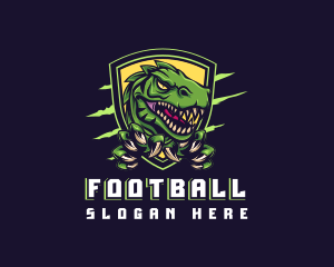 Shield - Dinosaur Claw Shield Gaming logo design