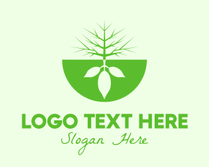 Herbal - Green Ecology Arborist logo design