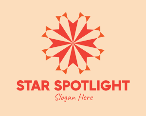 Star Geometric Firework logo design