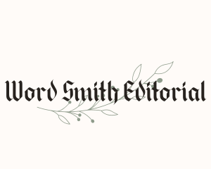 Editorial - Gothic Floral Plant logo design