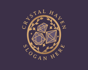 Crystals - Diamond Gemstone Jewelry logo design