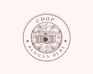 Multimedia - Floral Camera Studio logo design