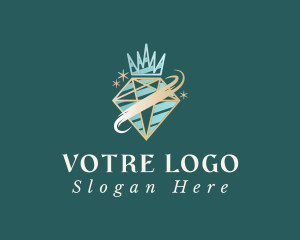 Interior Deign - Crown Diamond Jewel logo design