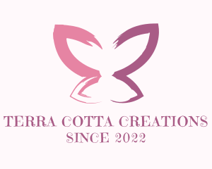 Butterfly Cosmetics Watercolor  logo design