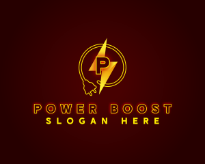 Electrical Power Plug logo design