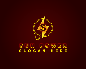 Electrical Power Plug logo design