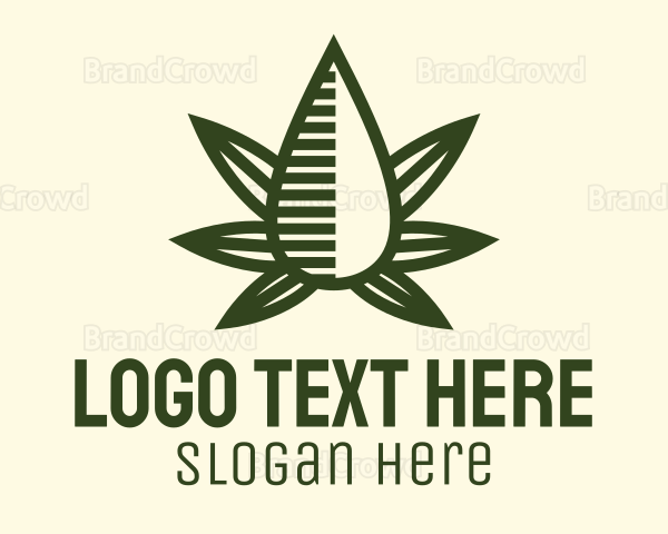 Marijuana Hemp Oil Extract Logo