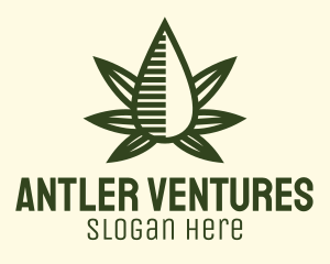 Marijuana Hemp Oil Extract logo design