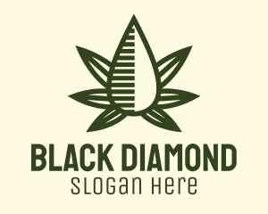 Marijuana Hemp Oil Extract logo design