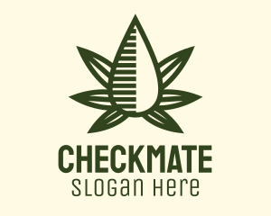 Marijuana Hemp Oil Extract logo design